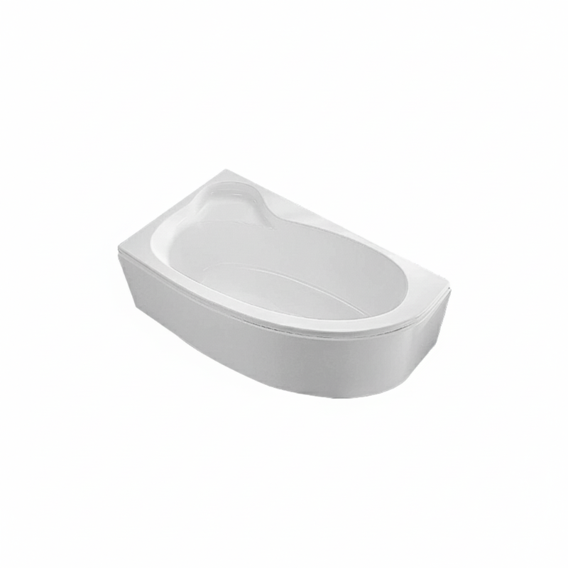 Ideal standard Left Surf bathtub with round panel 90 × 160 cm White