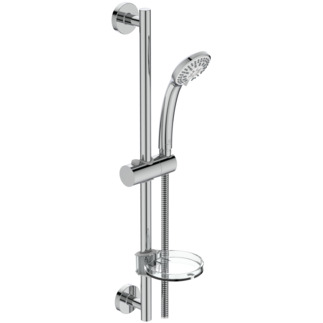 Ideal Standard Idealrain S3 Shower Head 3 Function, Hose 1750 mm Chrome-Plated 60 cm B 9503AA