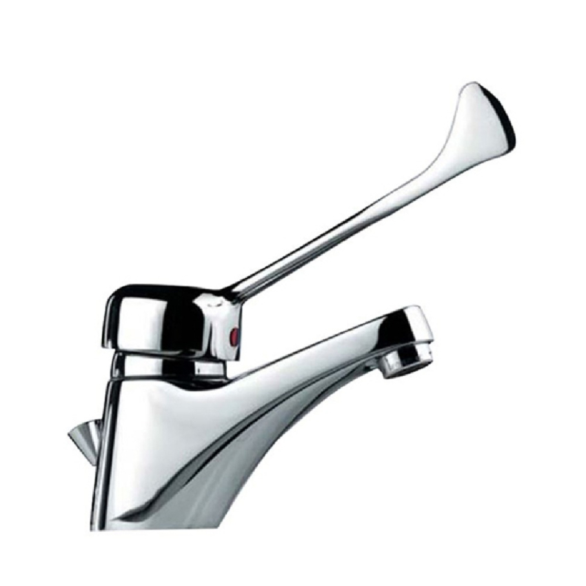 Ideal Standard Ceramix Lava mixer with extended lever handle with pop-up drain Chrome A 1245AA