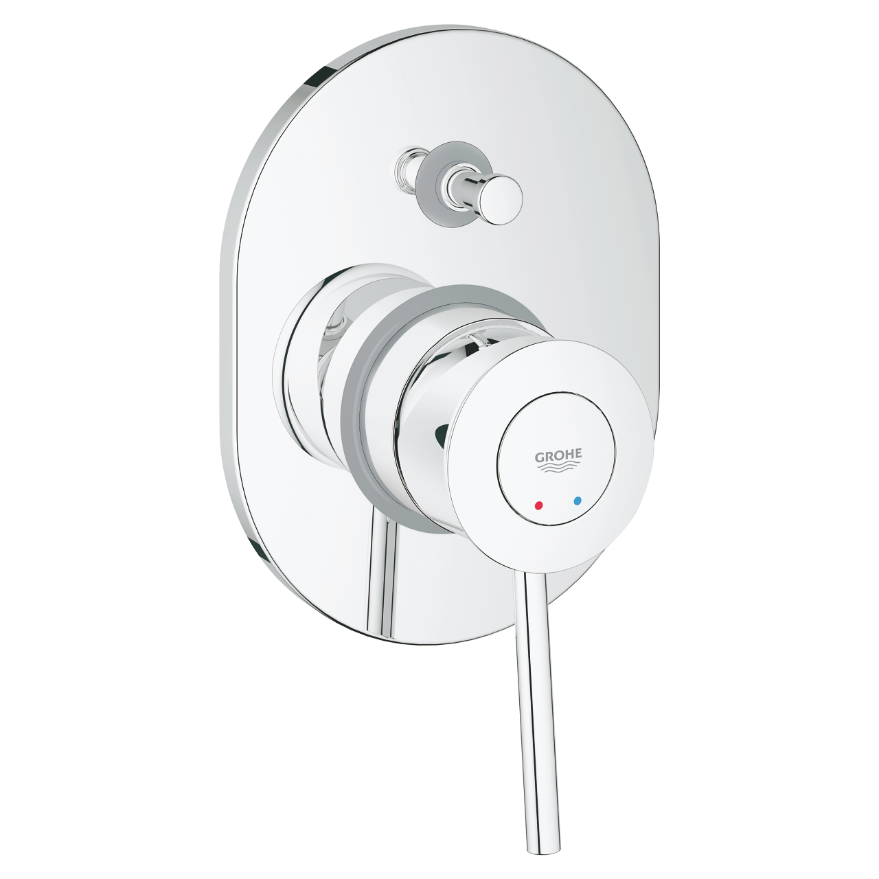 Grohe BauClassic Bathtub mixer with diverter Chrome 29047000