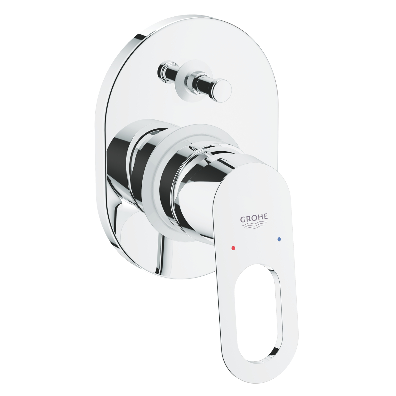 Grohe BauLoop Bathtub mixer with diverter Chrome 29041000