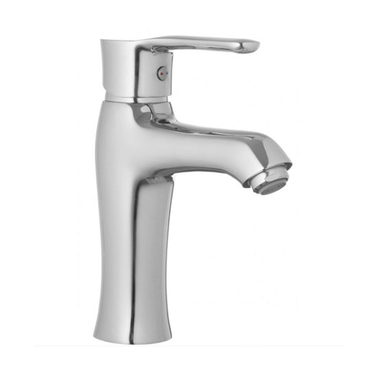 Sarrdesign Trinity short basin mixer with pop-up waste chrome SD 1040DCP