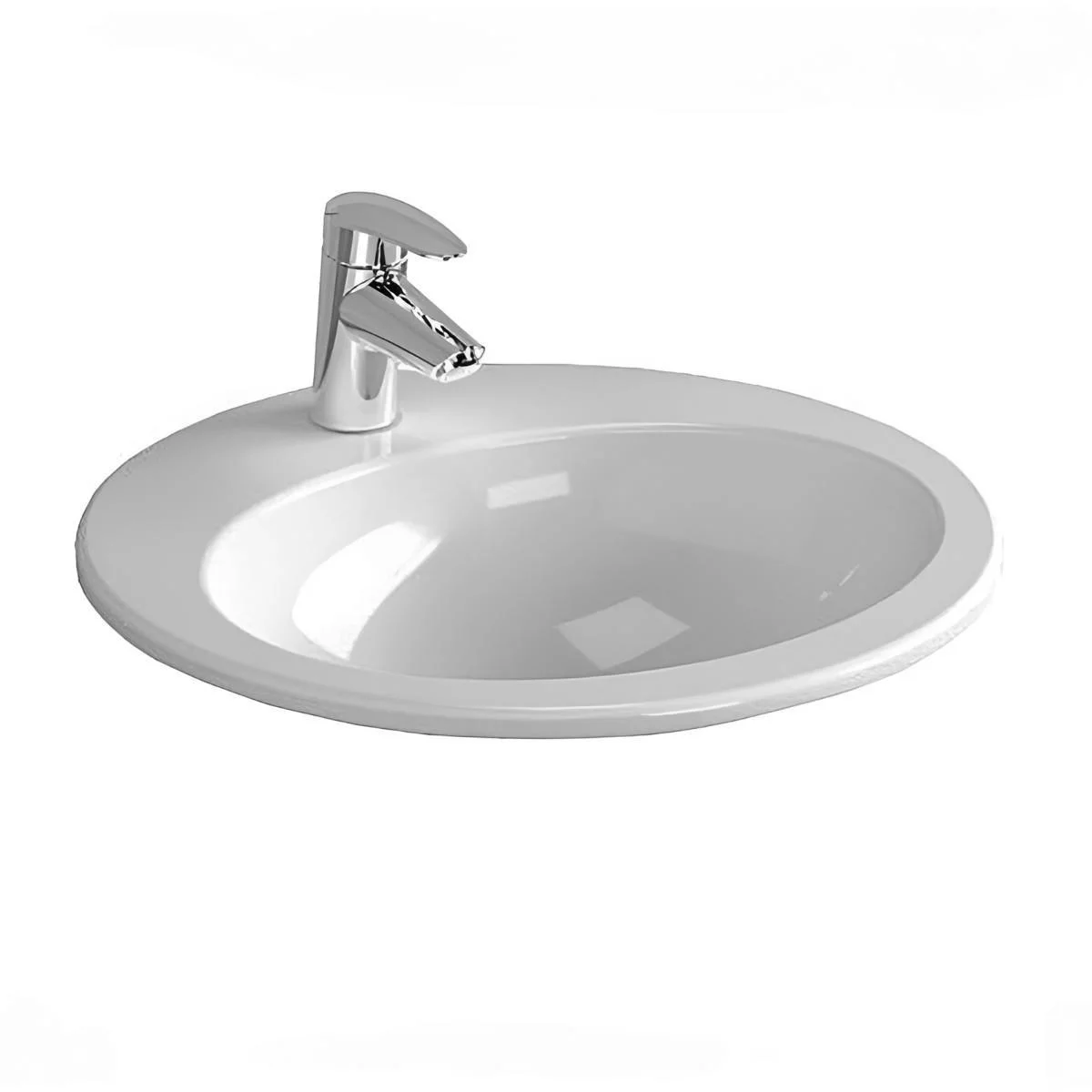 Ideal Standard Ovalux Countertop Basin 53 x 61 cm White G 0800