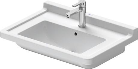 ديورافيت صحى حوض موبيليا شتارك 3 ابيض 49 × 70 سم بفتحه خلاط 0304700000