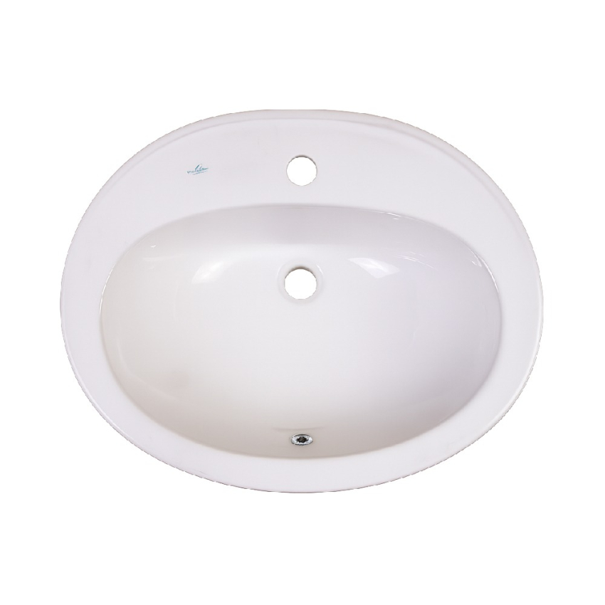 Sarreguemines Countertop Orphy Washbasin Oval 57 cm White
