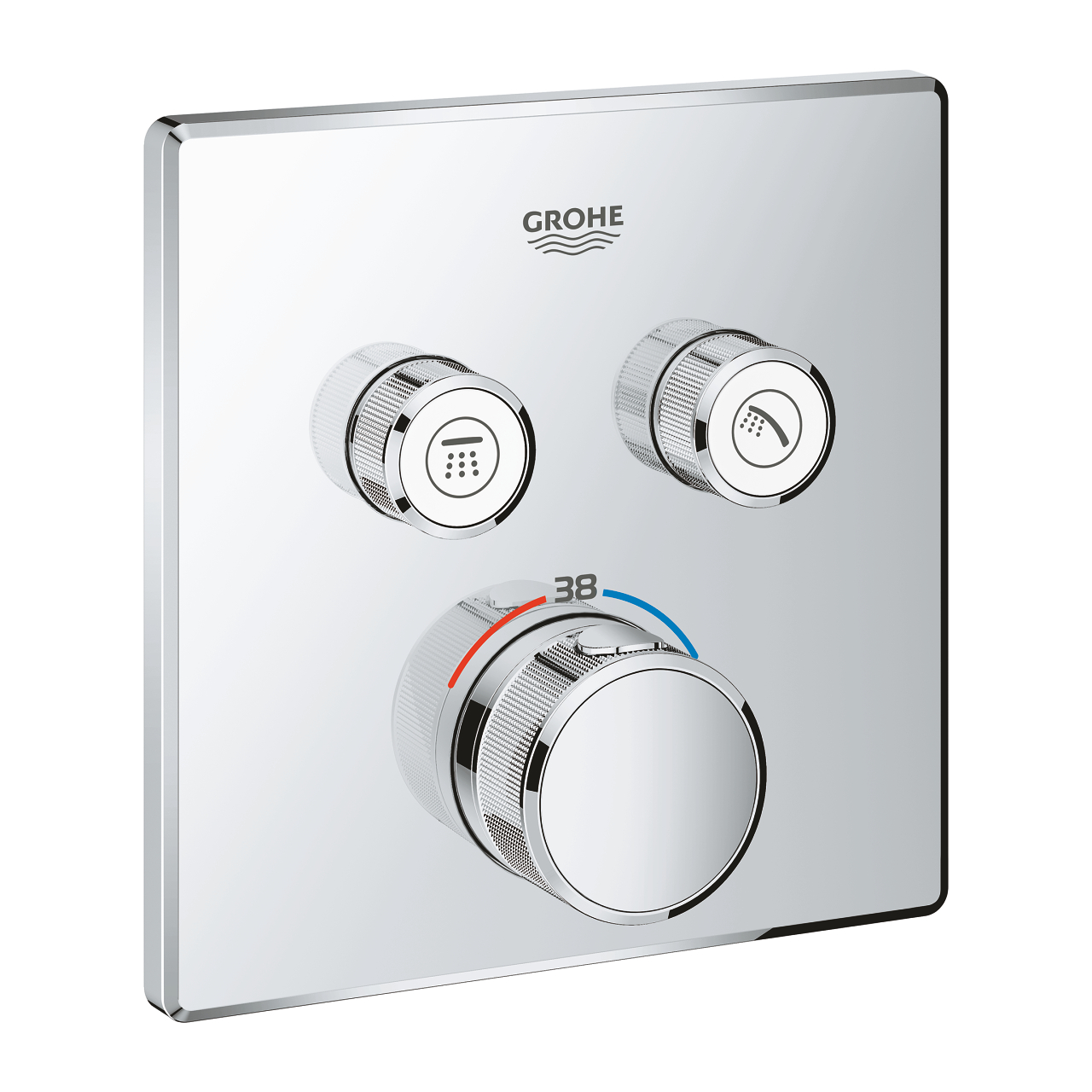 Grohe Grohtherm SmartControl Thermostat for concealed installation with 2 valves Chrome 29124000