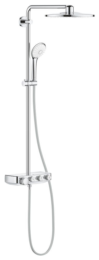 GROHE Shower Set with Mixer Euphoria SmartControl System with thermostat 2 × 1 Chrome 26507000