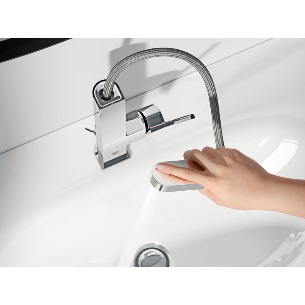 Grohe Plus Basin Mixer with Pop down Spray Chrome 23843003