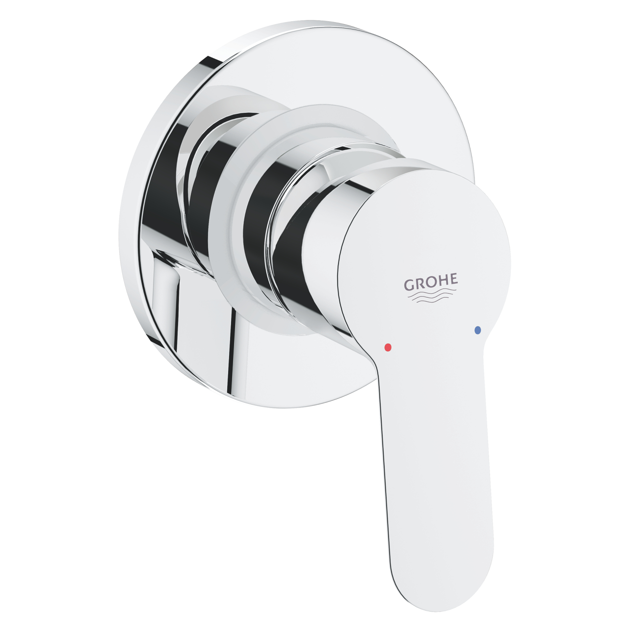 Grohe BauEdge Concealed Bathtub Mixer Plate without Diverter including Body Circular Chrome 29040000