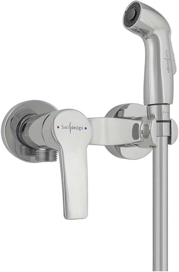 Sardesign Amazon bidet mixer with Chromalux Shattaf 11 cm chrome SD 1135CCP