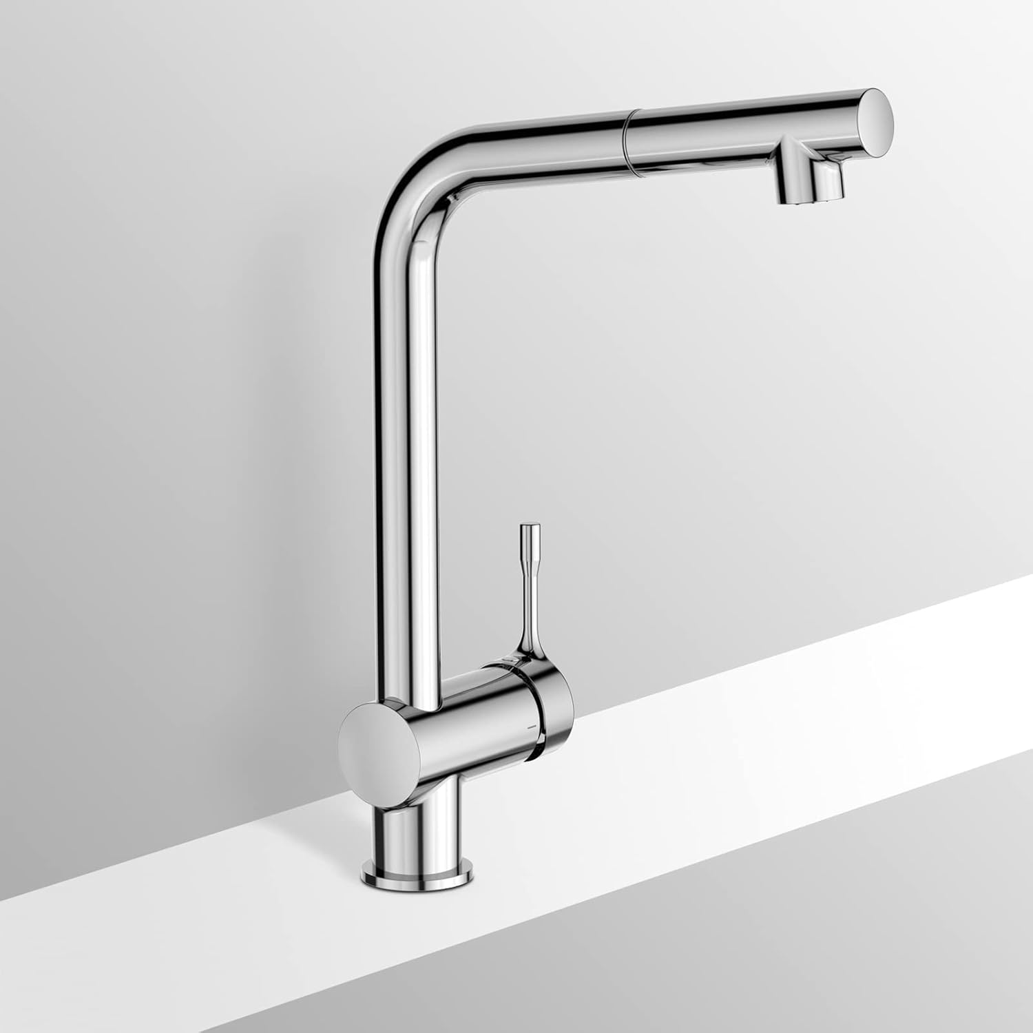 Ideal Standard Ceralook Countertop Mixer on sink, high spout, 1 function shower head, chrome BC 176AA