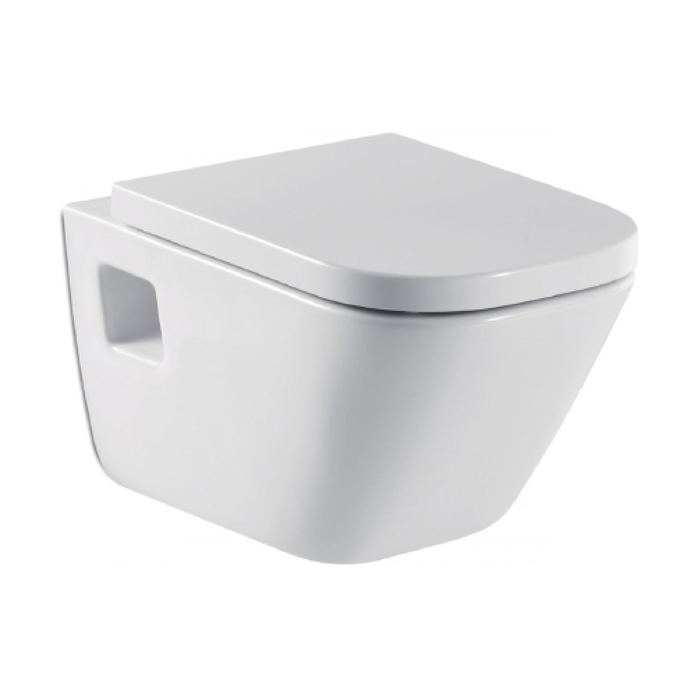 Roca Gap Wall-Hung Toilet with Bidet, Valve White A34647000G