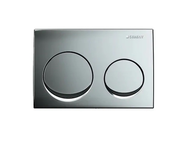 Geberit Alpha 10 Chrome Glossy Round Dual Flush Plate 115040211