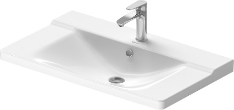Duravit P3 Comforts Furniture basin 49.5 × 85 cm White, with tap hole 2332850000