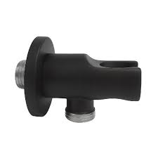 Sarrdesign water inlet for shower hose with integrated bracket for hand shower Black Matt SD 3210BC
