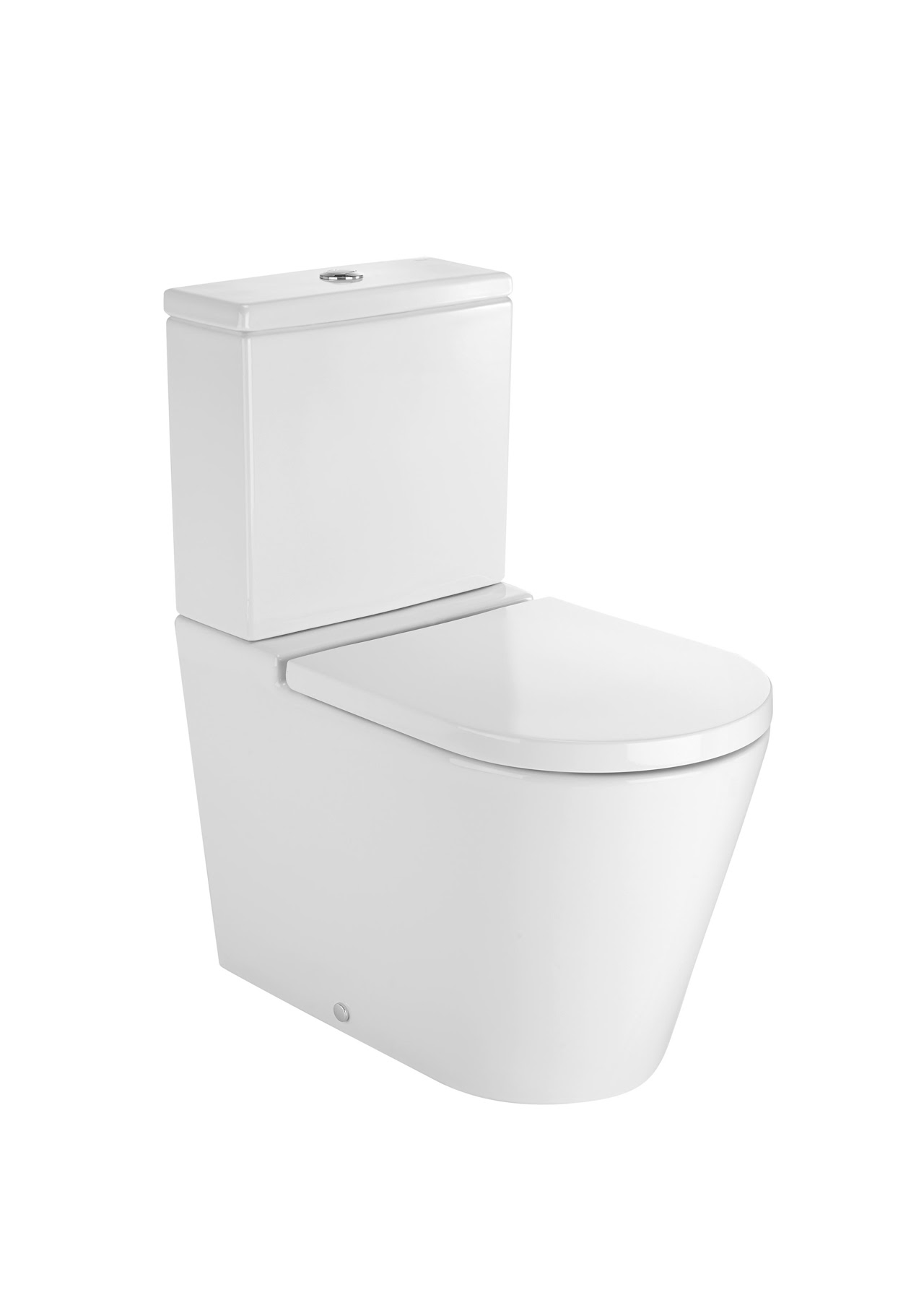 Roca Inspira Rimless Toilet P with Bidet White A34252E000