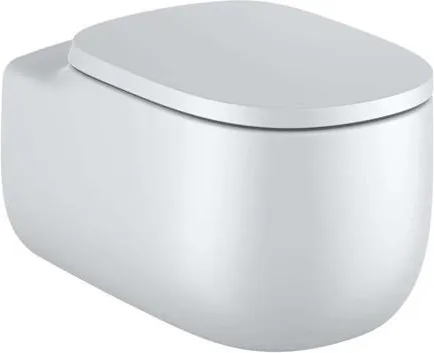 Roca Beyond Vitreous china wall-hung Rimless WC Pearl Grey A3460BE630