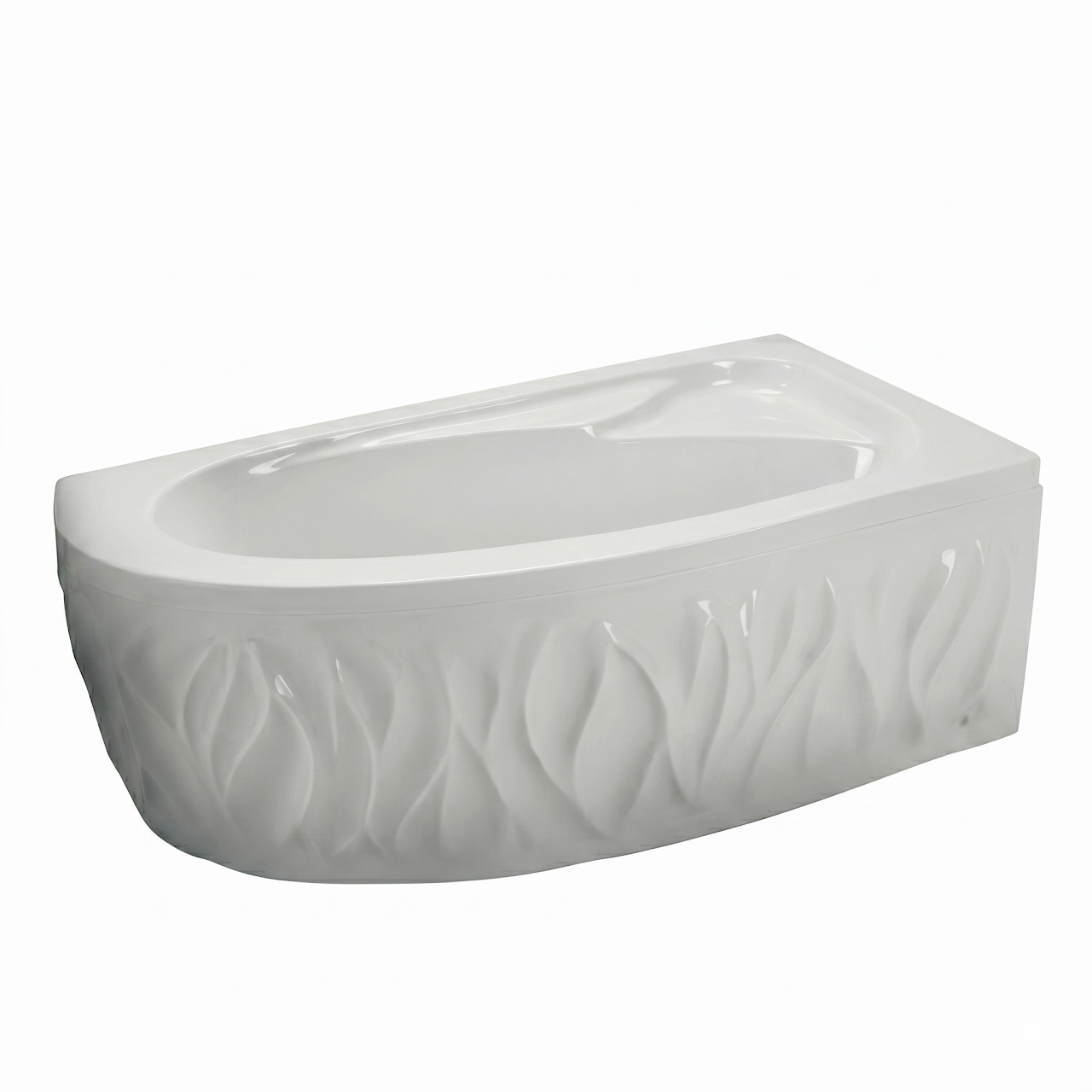 Kevano Amwag bathtub with side panel Right 160 x 90 cm, White