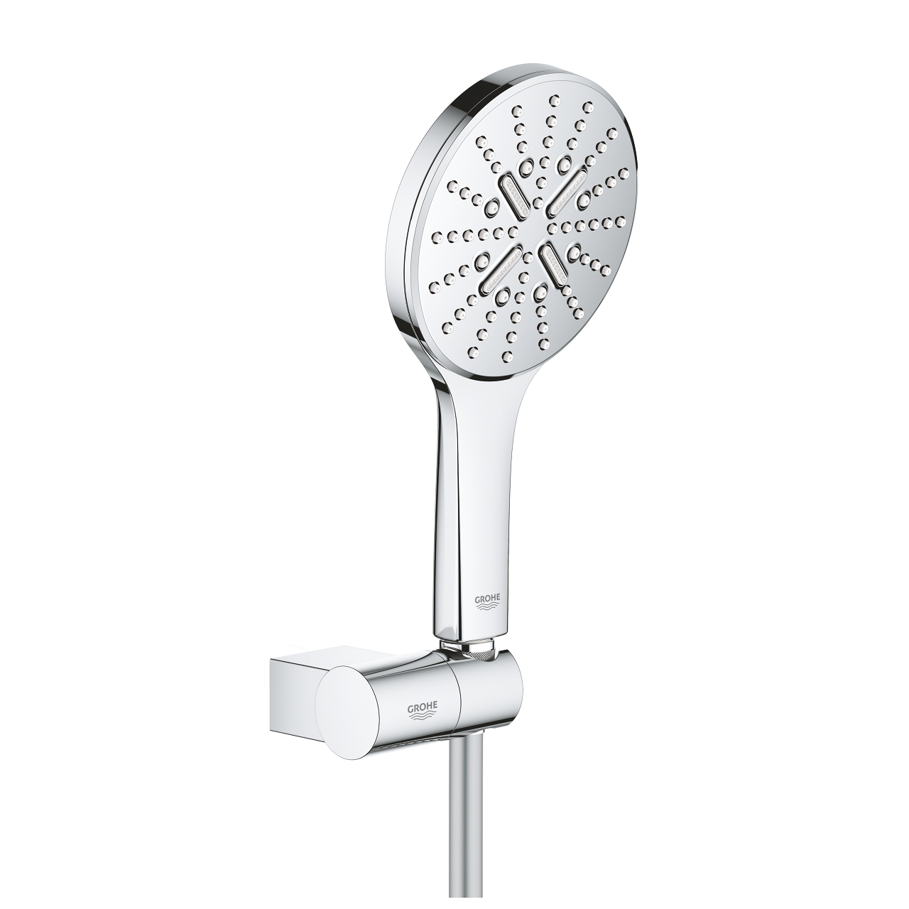 Grohe SmartActive Hand Shower with Holder and Hose 3 Spray Circular Chrome 26580000
