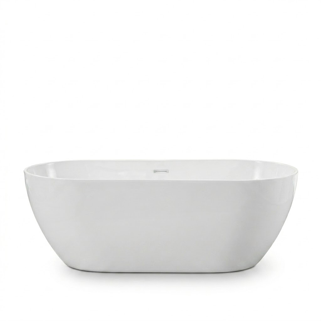 Duravit Trento Seamless Bathtub 150 x 80 cm white with waste 806591000990001