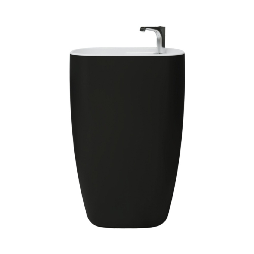 Sanipure Gardener Floor-standing Basin 43.9 × 57 cm Matt Black 00160000900