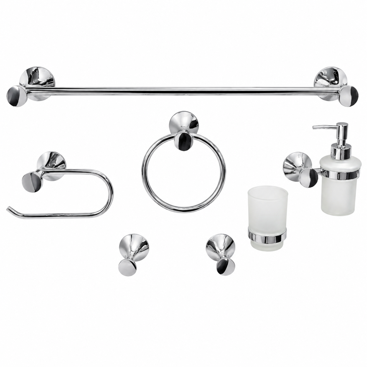 Infinity accessories, Set of 6 Chrome Pieces IN 1600