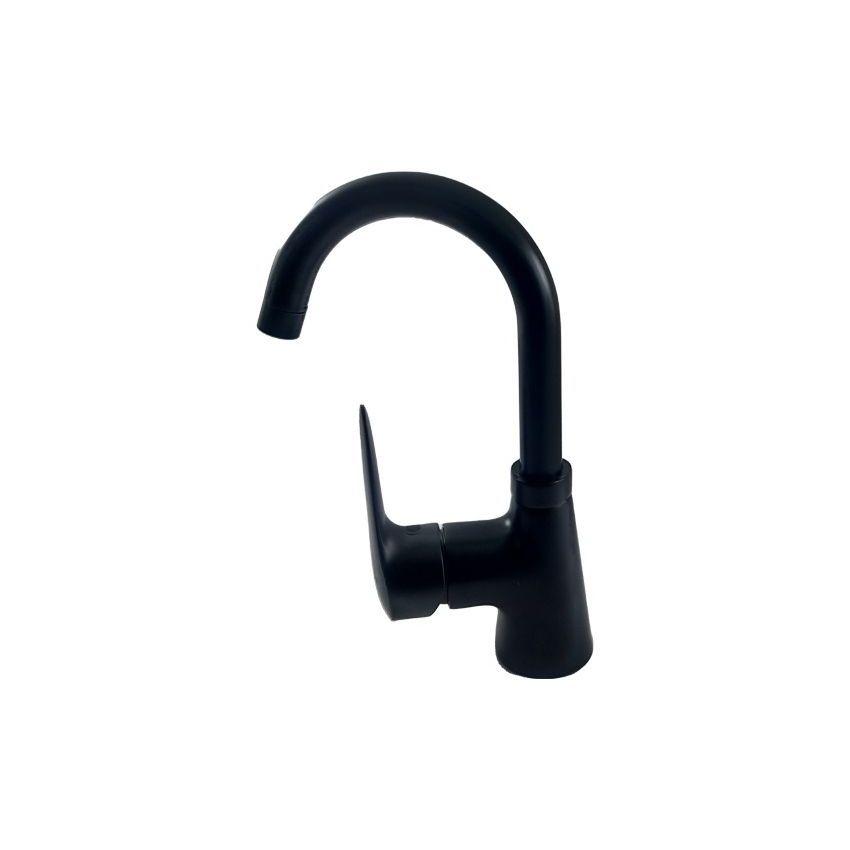 Sarrdesign Segiura basin mixer with pop-up waste matte black SD 1038DBC