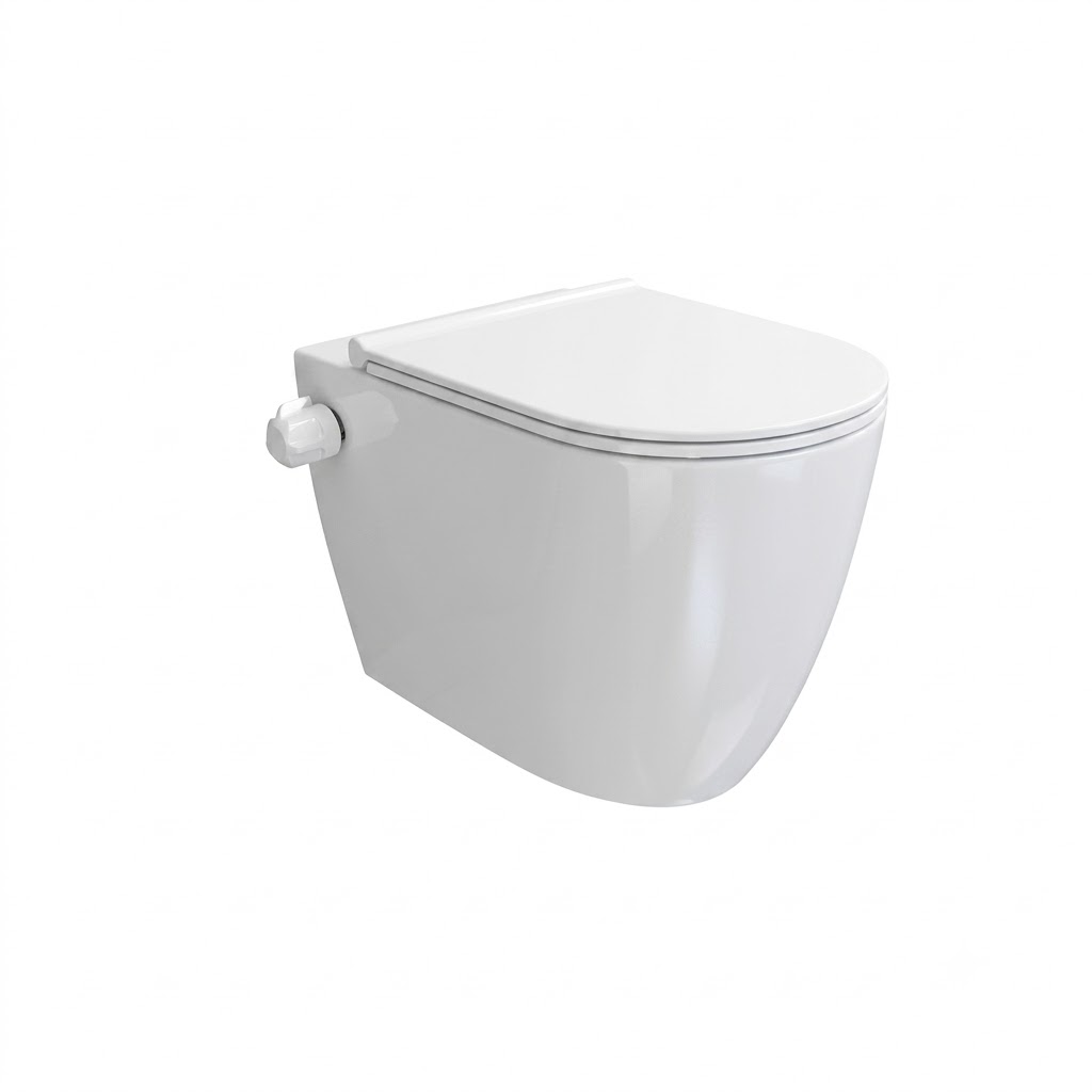 Sarreguemines Icon Rimless Wall-Hanging Toilet White