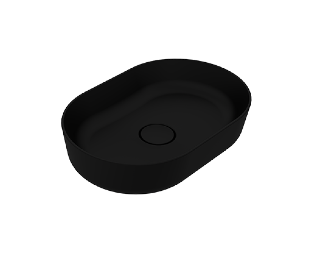 Sanipure Titan Over Top WashBasin 40 x 60 Cm Matte Black 506600900