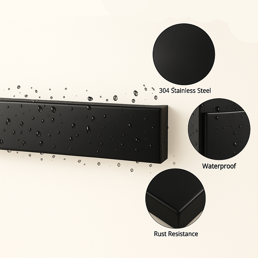Rox Torello Steel 2 × 270 cm - Glossy Black