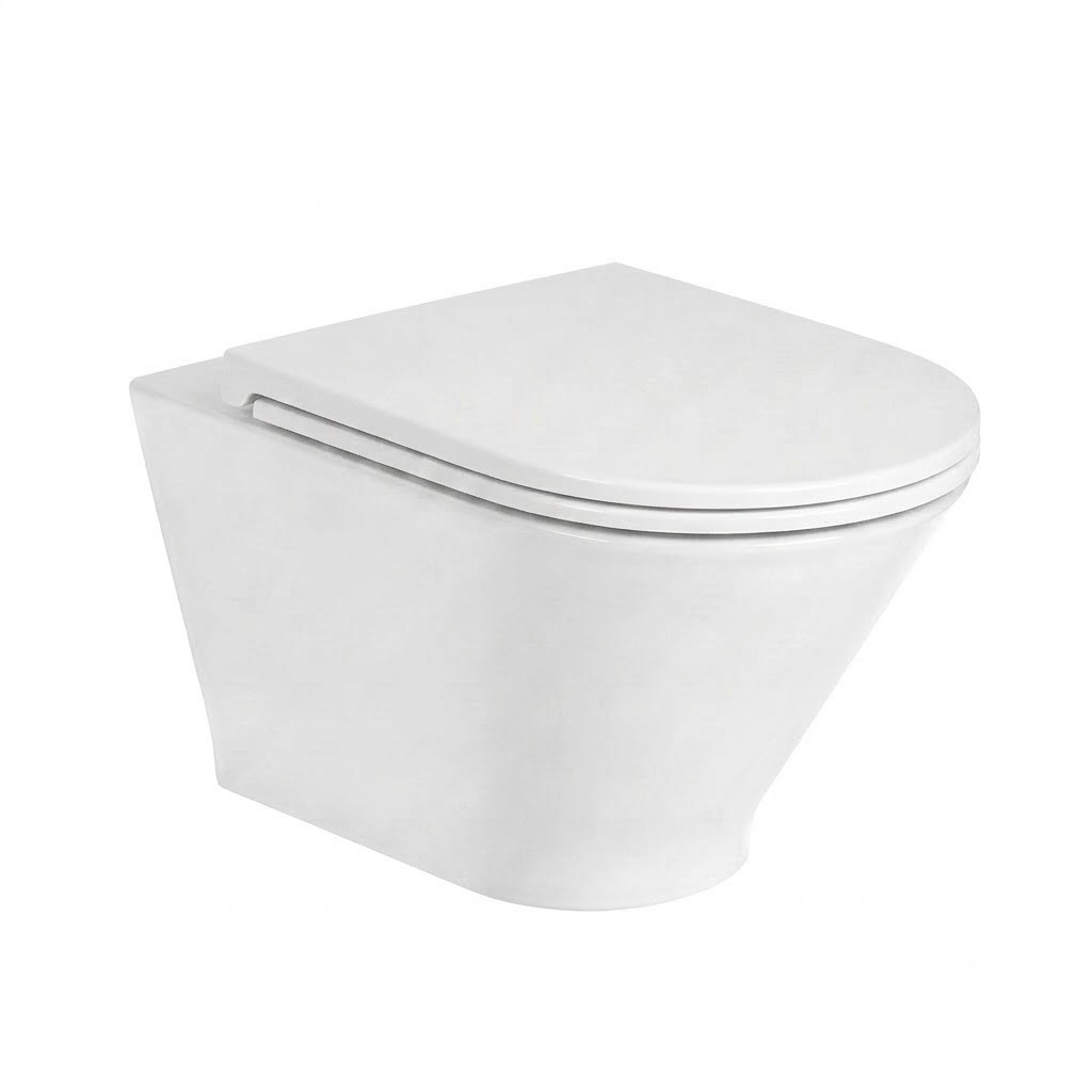 Roca Gap Round Rimless Wall-Hung Toilet with Bidet & Valve White YB10055403300000