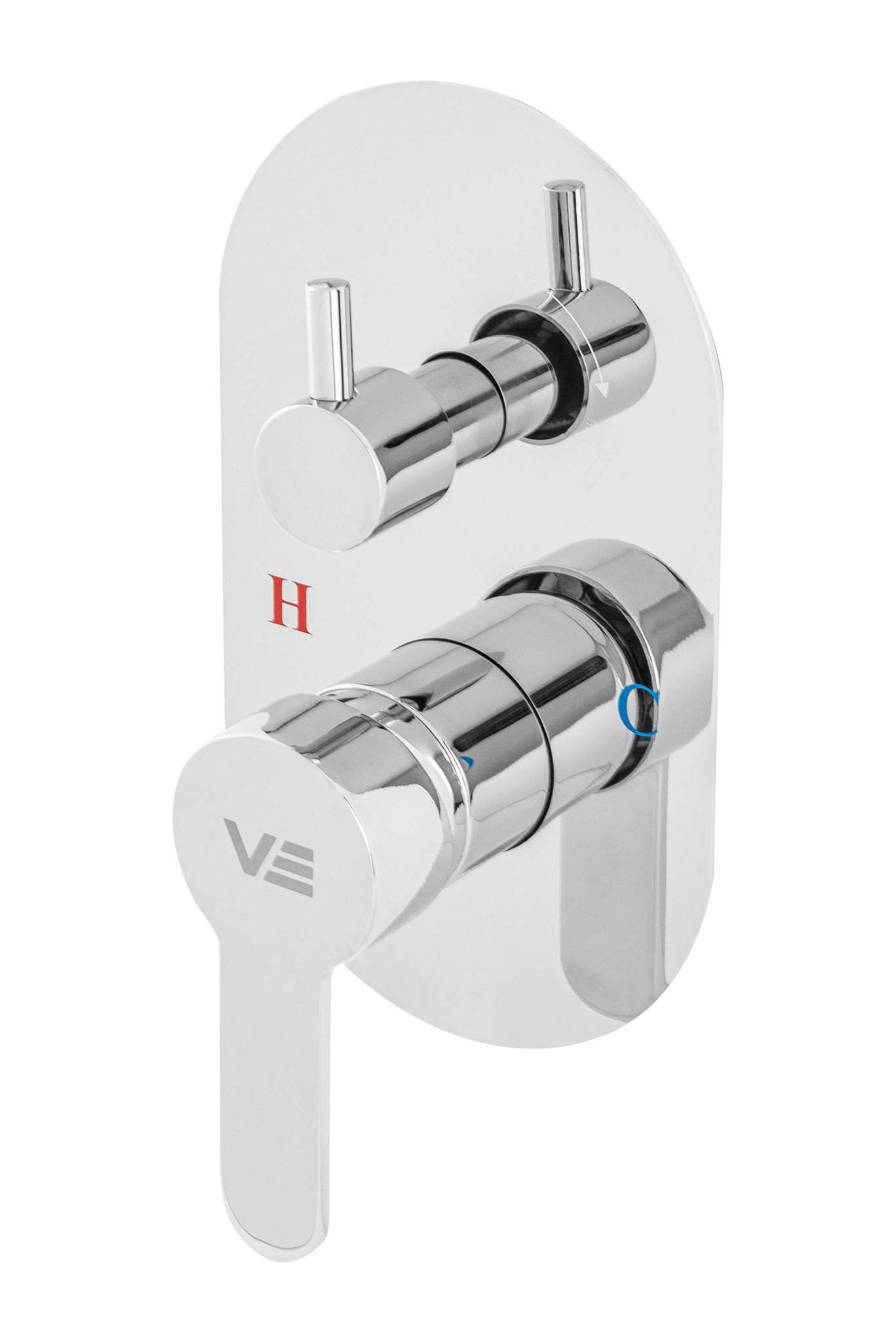 Value Lazio Concealed Bath Mixer with Diverter (Body Included) – Chrome – VR 6024