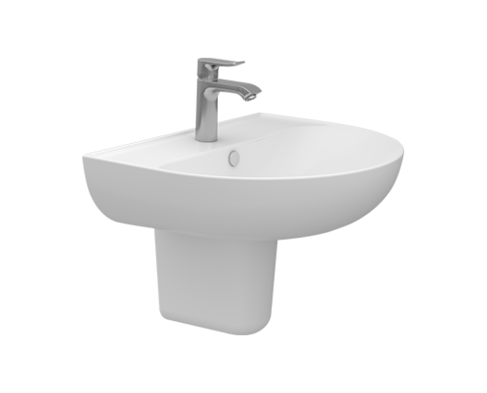 Sanipure Vega Washbasin 60 cm White 2303600000