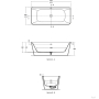 Ideal standard Tonic II Seamless Bathtub 80 × 180 cm White