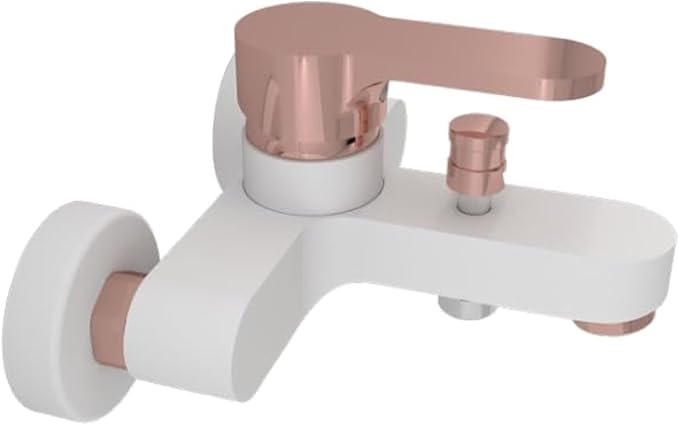 Sarrdesign Tara Bath Mixer - White x Rose Gold