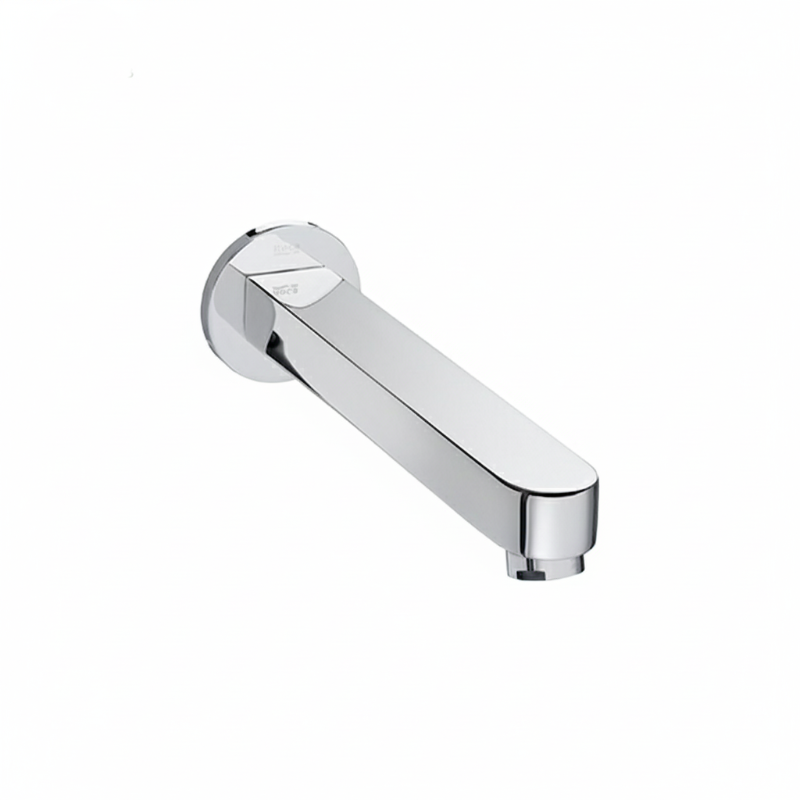 Roca Square Wall-mounted bath spout 22 cm Chrome A525310800