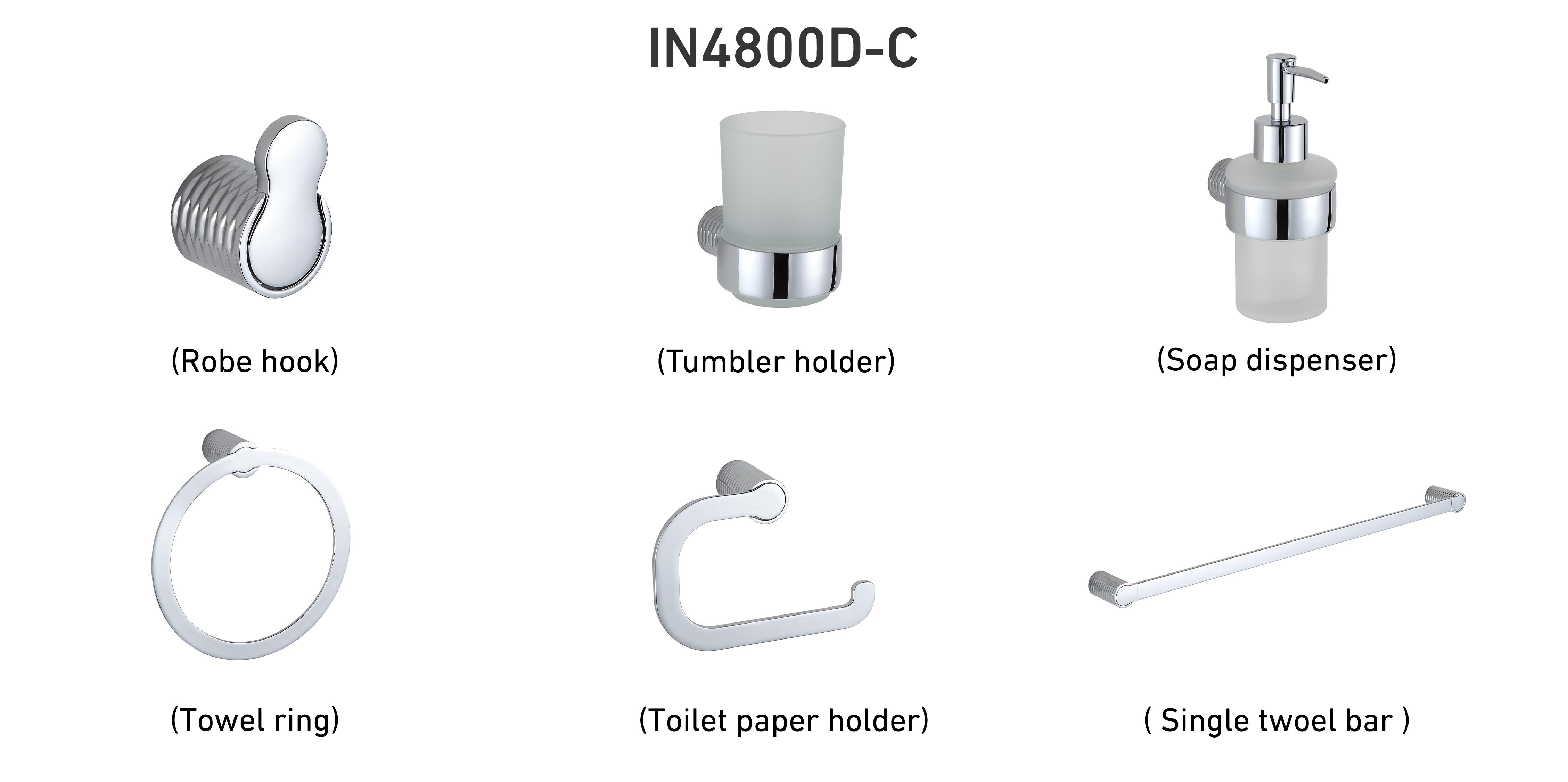 Infinity accessories, Set of 6 Chrome Pieces IN 4800D