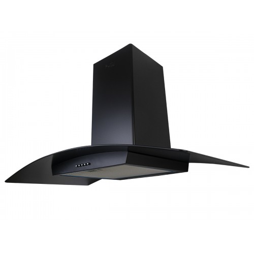 Purity Cappe Kitchen Hood – 750 m³/h suction power, 3-speed settings 90 cm Black
