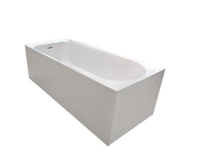Duravit Emilia Seamless Bathtub, 150 x 70 cm ,3-Side Pane Left White 807119000995000