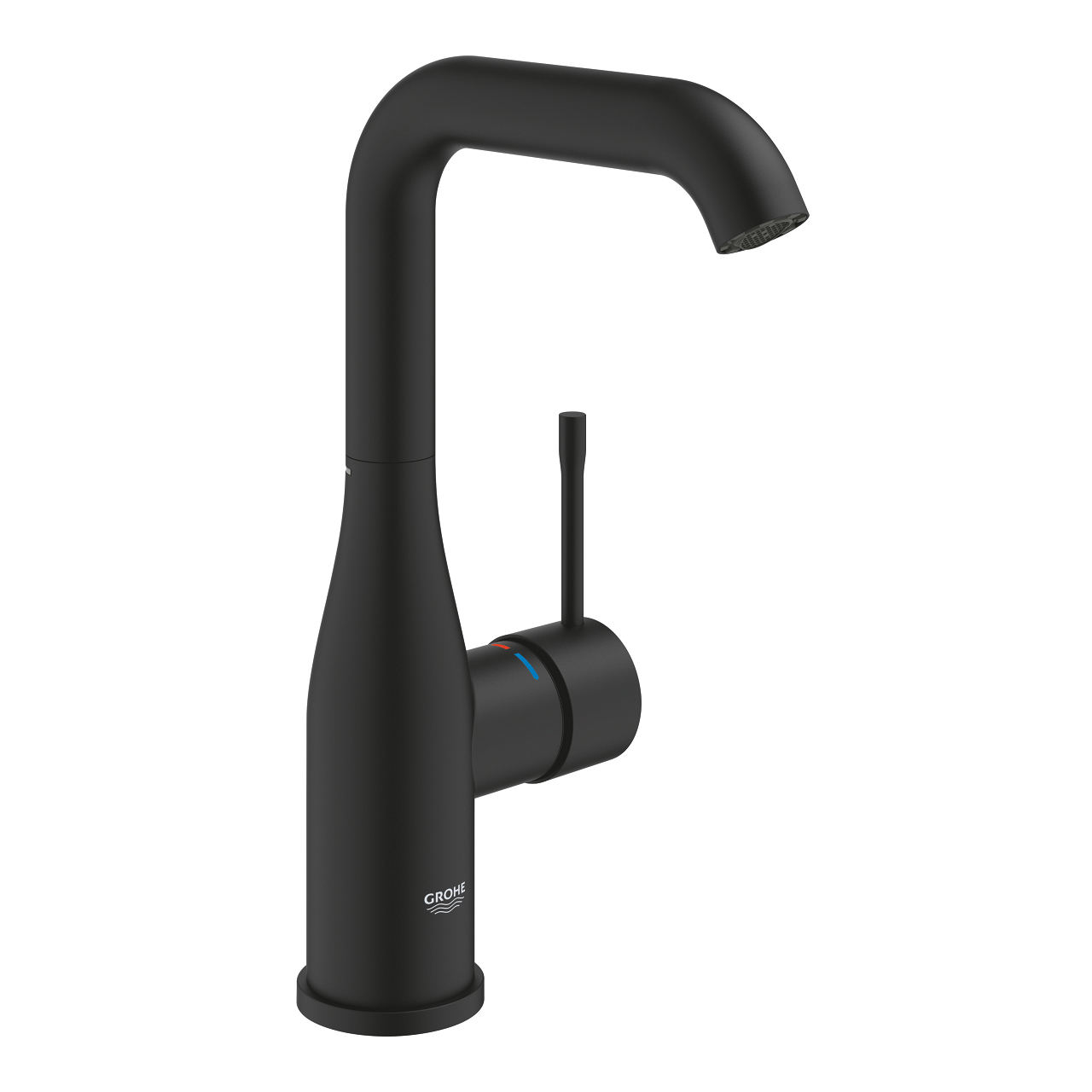 Grohe New Essence Single-lever basin mixer 1/2″ L-Size Phantom Black 24177KF1