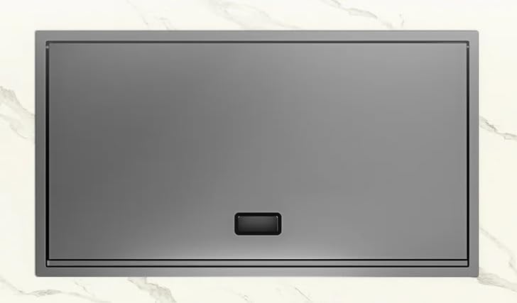 Wintel Smart Mechanism Kitchen Sink 50x90 cm Black 1979610 with Faucet, Accessories & Waste