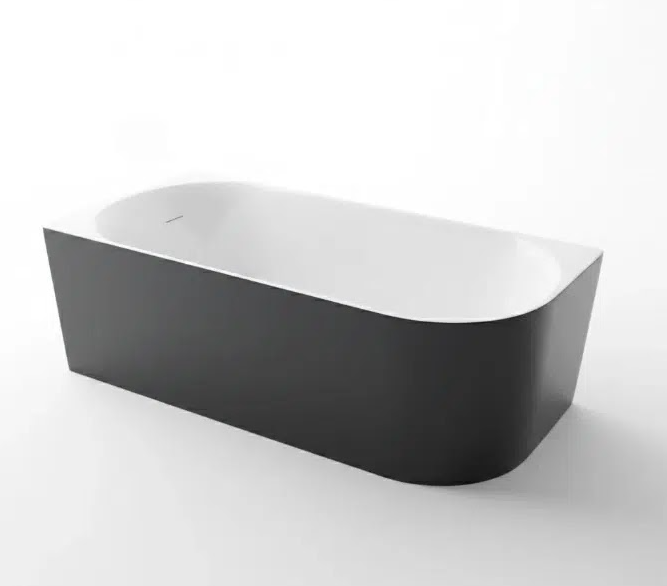 Kevano Splash Seamless Bathtub 70 × 170 cm Left With Drain - White
