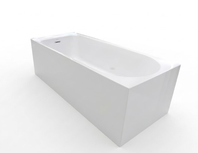 Duravit Emilia Seamless Bathtub 170 x 70 cm white 3-sided with right-hand waste 807121000995600