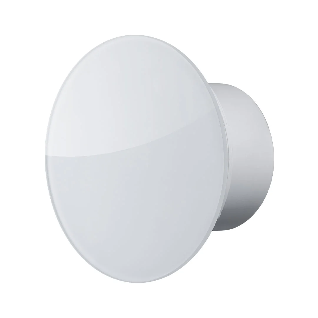 Mmotors bathroom Exhaust Fan, 169 cubic meters, round glass, white 101