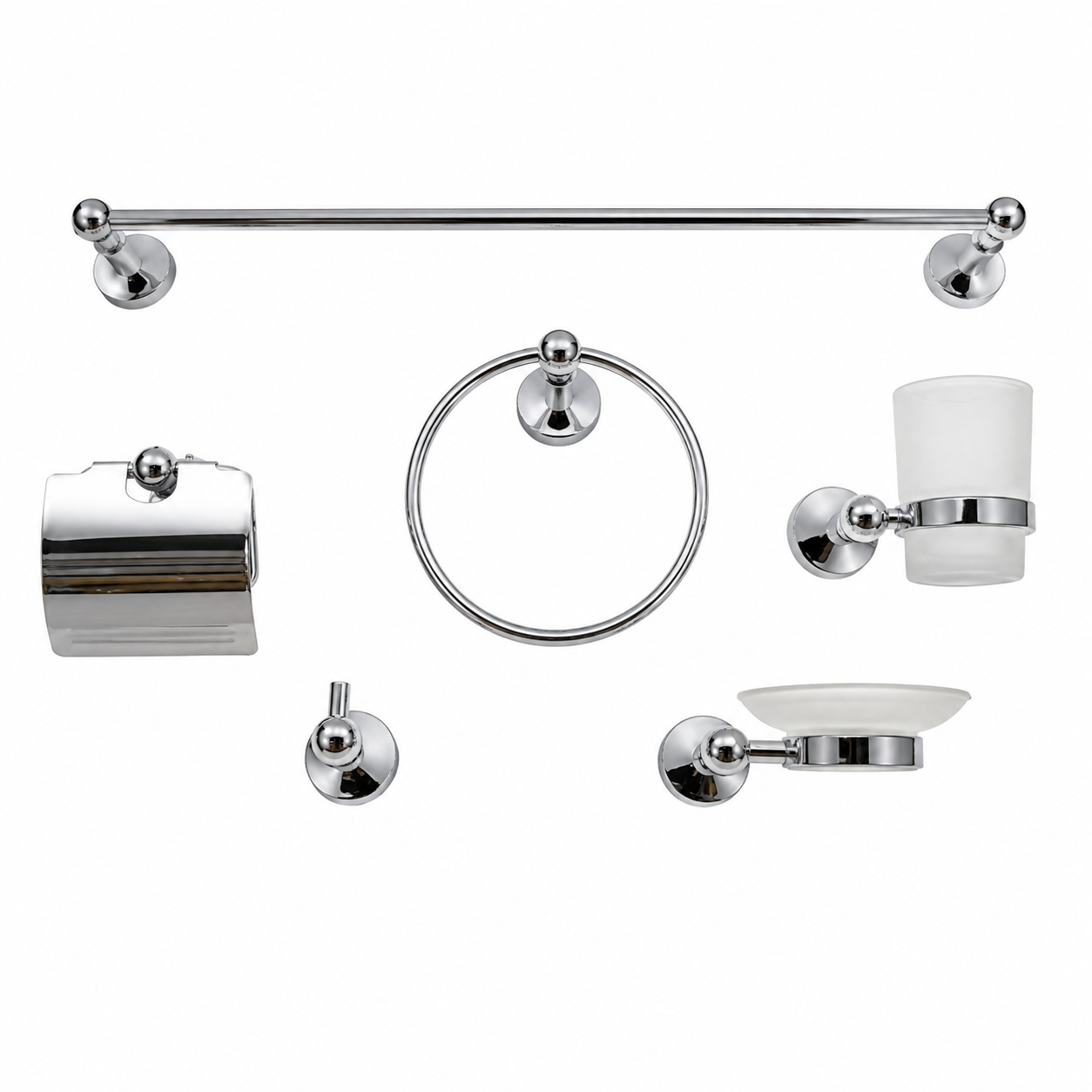 Infinity accessories, Set of 6 Chrome Pieces IN 120