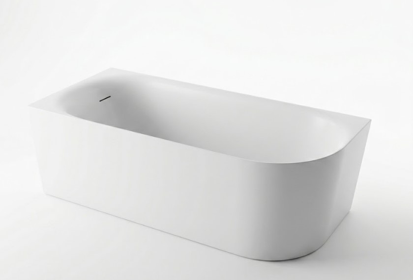 Kevano Splash Seamless Bathtub 70 × 150 cm Left White