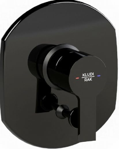 KLUDI RAK PASSION concealed single lever bath and shower mixer - Glossy Black