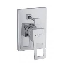 Kludi Rak Pacific Bathtub Concealed Mixer Trim with Diverter - Square Chrome RAK 38076