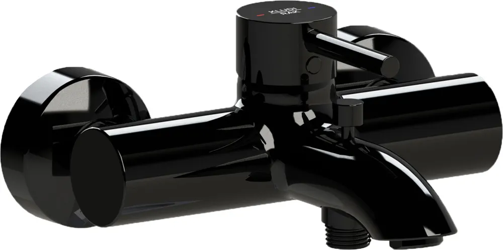KLUDI RAK PRIME single lever bath and shower mixer - Glossy Black