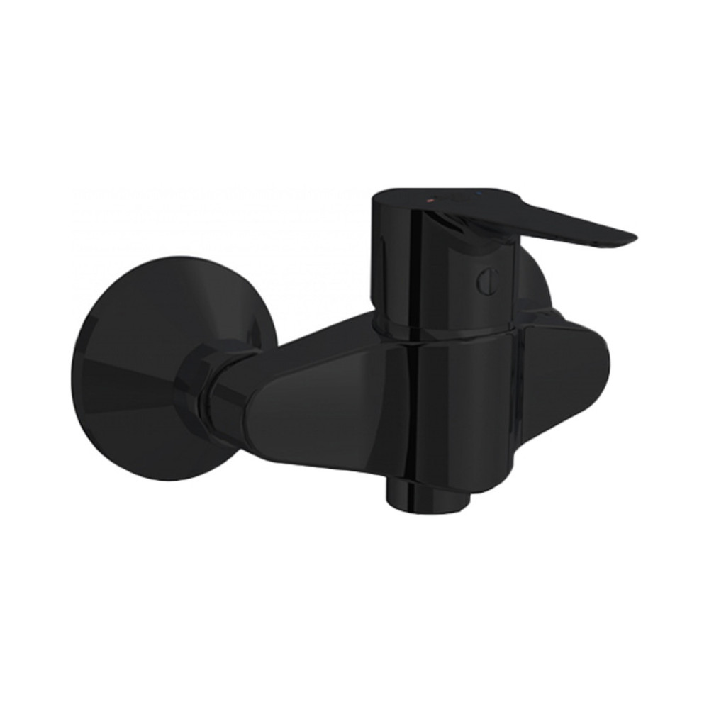 Kludi RAK Polaris single lever shattaf mixer 11 cm - Glossy Black